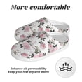 thumbnail image 6 of Lsque Rose Flowers Pattern Womens Comfort Cotton on Scuff With Memory Foam and Anti-skid Sole Slipper-35/36, 6 of 7
