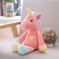 thumbnail image 1 of Peluche de unicornio súper suave MACHAO terciopelo 33 cm rosa, 1 of 5