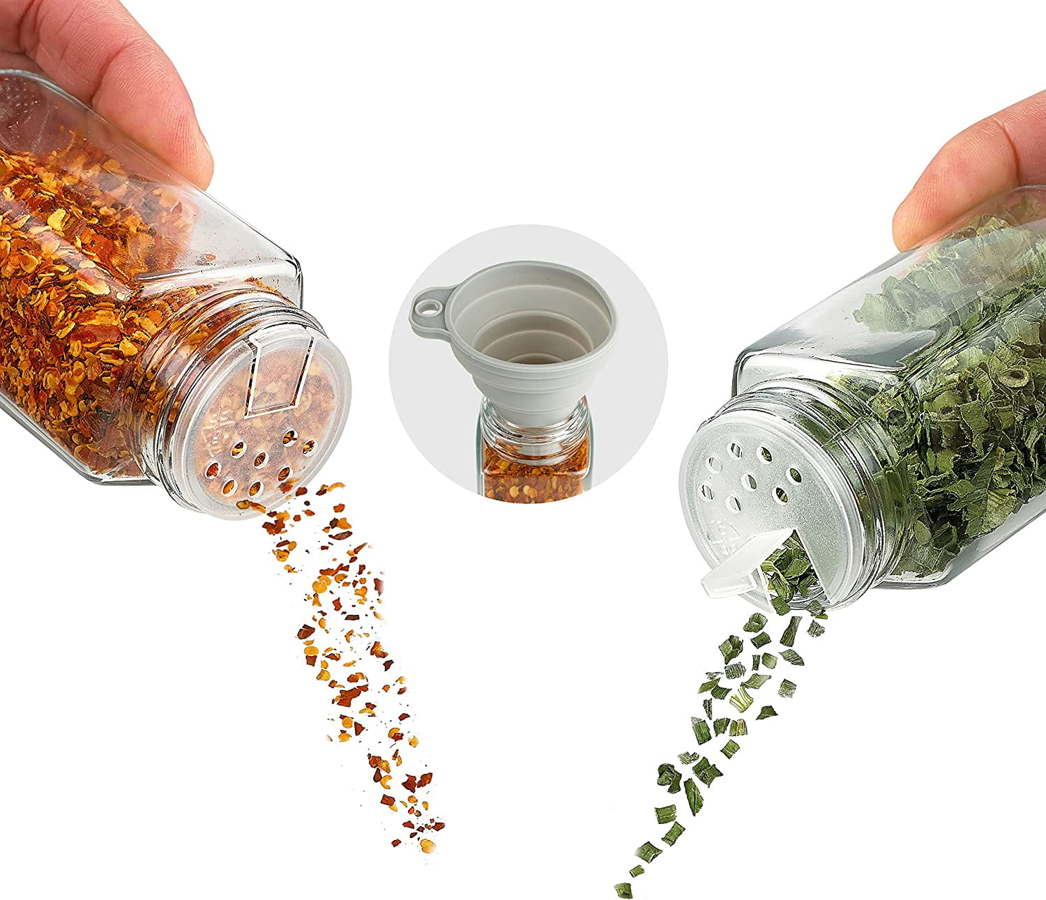 Spiceluxe Custom 4 Oz Empty Glass Spice Jar Set PERSONALIZED