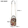 thumbnail image 2 of FORMRS Crossbody Bag for Women Quilted Travel Shoulder Cell Phone Purse with Chain Strap Handbag, Red Floral, 2 of 7