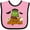 Pink and Black, variant on Inktastic Halloween Monster Boys or Girls Baby Bib