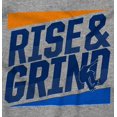 thumbnail image 2 of Rise and Grind Skateboarding Quote Hoodie Hooded Sweatshirt Men Brisco Brands S, 2 of 6