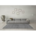 thumbnail image 3 of Ahgly Company Indoor Round Abstract Gray Modern Area Rugs, 5' Round, 3 of 4
