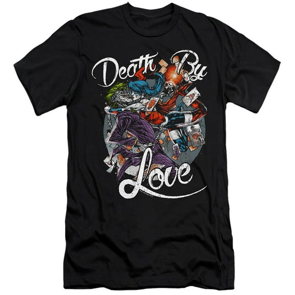 Batman Death By Love S/S Adult 30/1 T-Shirt Black