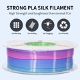 thumbnail image 4 of Filamento para impresora 3D RAMBERY Silk Rainbow PLA 10 kg 1,75 mm, 4 of 9