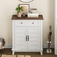 thumbnail image 1 of Armoire Rustique de Style Ferme de 31,5 Po avec Porte à Lattes et 3 Tablettes Ajustables, 1 of 6