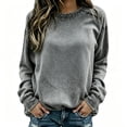 thumbnail image 6 of Hearthz Vintage Oversized Sweatshirt for Women Graphic Raglan Long Sleeve Drop Shoulder Crew Neck Sweatshirts Women Fall Winter Womens Pullover Sweatshirt, 6 of 8