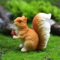 thumbnail image 3 of SPRING PARK Mini Squirrel Animal Miniature Figurines Fairy Garden Ornaments Terrarium Decoration Accessories Resin Craft Supplies, 3 of 7