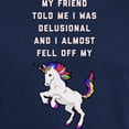 thumbnail image 3 of CafePress - I Almost Fell Off My Unicorn Dark T Shirt - Men's Classic Graphic Cotton T-Shirt, 3 of 4
