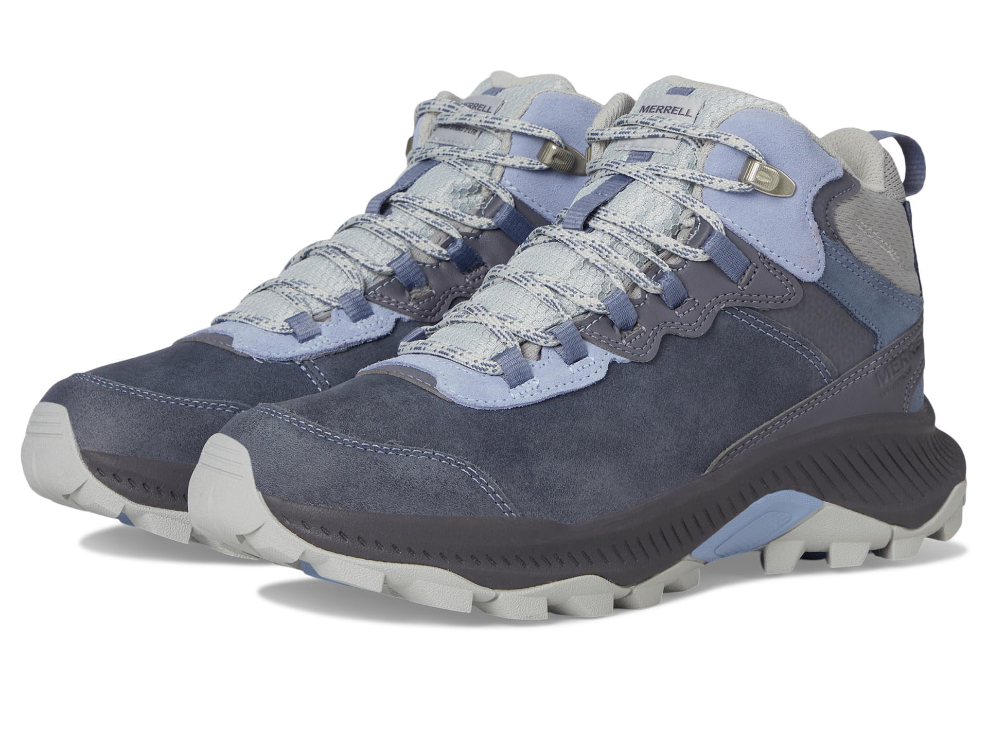 Merrell Boots Men Sz 15 Ontario Mid See America Hiking Shoes Blue Waterproof Merrell M Blue Boots for Men for Sale | Shop New & Used  main image 3