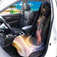 thumbnail image 3 of FUIALDOLG Bald Eagle American Flag Decoration Car Seat Towel Cover Waterproof Sports Car Towel Seat Cushion Cover, Sweat Towel, Suitable for Truck Seat Van, Fit for Trucks Sedan Vehicle, 3 of 6
