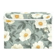 thumbnail image 7 of Yayeee Collapsible Cube Storage Bin with Lid Fabric Closet Decorative Basket with Handles, Sage Green Flower Pattern, 7 of 7
