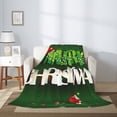 thumbnail image 2 of Sikiie Merry Christmas Cozy Flannel Fleece Throw Blanket: Lightweight & Thick for All Seasons - Perfect for Women, Men, & Kids"50"x40", 2 of 6