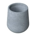 thumbnail image 2 of LeisureMod Orchid Mid-Century Modern Fiberstone and Clay Planter - Decorative Round Plant Pot with Drainage Holes for Home and Garden (Aged Concrete, 28" Height), 2 of 7