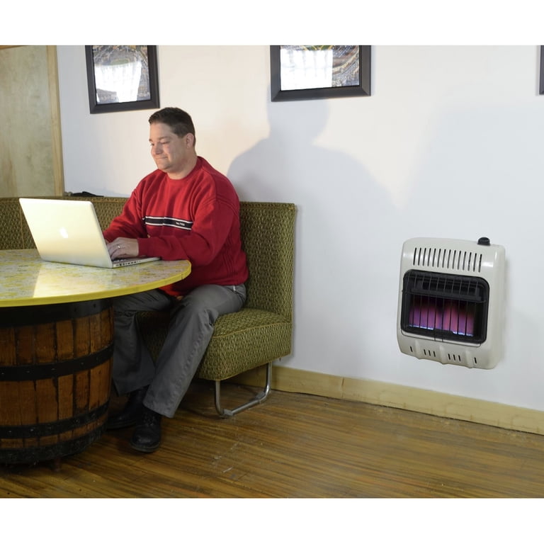 Mr. Heater F299711 10,000 BTU Vent Free Blue Flame Natural Gas Heater -  Walmart.com