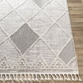 thumbnail image 5 of Surya Azilal AZI-2304 51x71" Rectangle Global Fabric Area Rug in Gray/Ivory, 5 of 7