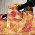 thumbnail image 3 of Ambesonne Geometric Grommet Curtain, Mosaic Digital Style, 50" x 72", Orange Marigold Red, 3 of 6