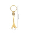 thumbnail image 2 of MERRYHAPY 24Ud Llavero Torre Eiffel Souvenir De Metal Resistente Para Viajes Y, 2 of 6