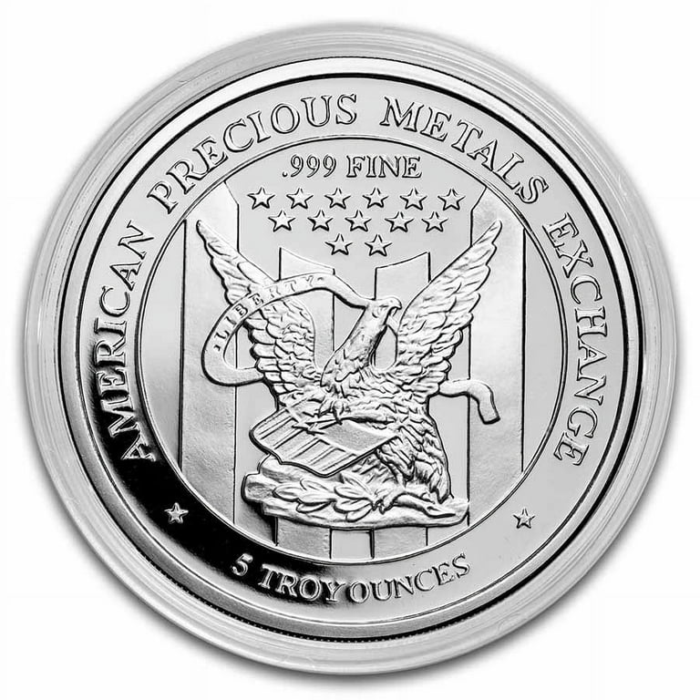 APMEX 5トロイオンス 999ファインシルバー約155g APMEX - 5 Troy oz