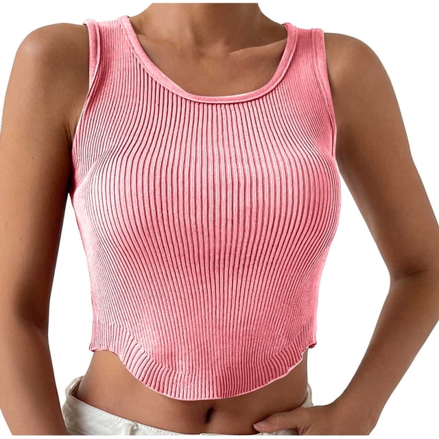 Birdeem Mode Femmes Aguichant Col Rond Sans Manches Tops Décontractés pour Sortir