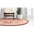 thumbnail image 4 of Rugs.com Aditi Collection Rug – 6' Round Red Low Rug Perfect For Kitchens, Dining Rooms, 4 of 9