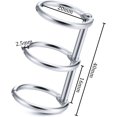 thumbnail image 2 of HTCM Metal Loose Leaf Binder Rings, Silver, 20 Count, 2 of 5