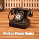 thumbnail image 5 of Modelo De Teléfono Vintage Con Diseño Nostálgico Clásico, Teléfono Decorativo Retro, Artesanía De Resina Hecha A Mano Para Decoración De Hogar, Bar Y, 5 of 7
