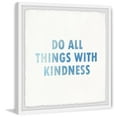 thumbnail image 2 of Marmont Hill Do All Things With Kindness Framed Wall Art, 24.00" x 1.50", 2 of 6