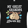 thumbnail image 4 of Inktastic My Great Grandpa Loves Me with Sloth and Hearts Boys or Girls Toddler T-Shirt, 4 of 5