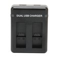 thumbnail image 4 of Cargador De Batería De Doble Cámara, Negro Cargador De Batería De Doble Ranura De Alta Eficiencia Protección De Seguridad Rápido USB Plug And Play Para Batería De Cámara, 4 of 8