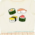 thumbnail image 4 of Inktastic Sushi with Faces Girls Toddler Dress, 4 of 5