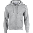 thumbnail image 4 of Gildan Heavy Blend Unisex Adult Full Zip Hooded Sweatshirt Top, 4 of 10