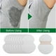 thumbnail image 4 of Paquete de 100 almohadillas para el sudor de las axilas - Almohadillas para el sudor de las axilas para mujeres y hombres - Protectores de vestir para el tratamiento de la hiperhidrosis, 4 of 5