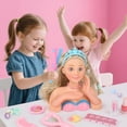 thumbnail image 3 of Hair Styling Doll Head Makeup Kit Everideals w/ Real Cosmetics, 3 of 7