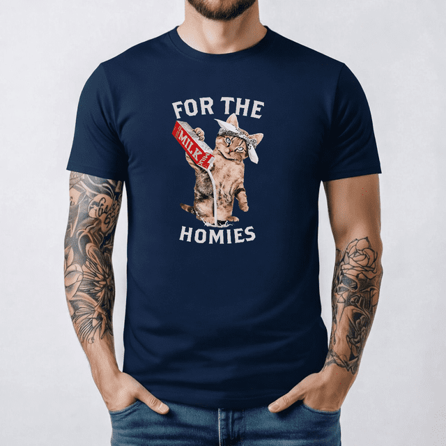 Milk Cat For Funny The Homies T-Shirt