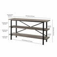 thumbnail image 5 of Evelyn&Zoe Holloway Rectangular TV Stand for TV's up to 65", Gray Oak, 5 of 8