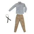 thumbnail image 2 of Camisa, pantalones y cinturón 1: 6 para de acción de 12 pulgadas , , HT PH, Enterbay Male Hot Stuffed Male Body Zulema Figura de acción Camisa a cuadros, 2 of 8