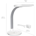 thumbnail image 6 of HappyLight Duo - 2-in-1 Light  & Task Desk Lamp - UV-Free Full  LED, 10,000 LUX, Adjustable Brightness and Color, Flexible Gooseneck, and Integrated USB  Port, 6 of 6