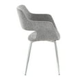 thumbnail image 5 of Margarite Chair, Upholstered Dining Chairs, Mid-Century Modern Dining Chair, Kitchen Chairs for Dining Table, Dining Chairs Set of 2 (Grey Fabric), 5 of 6