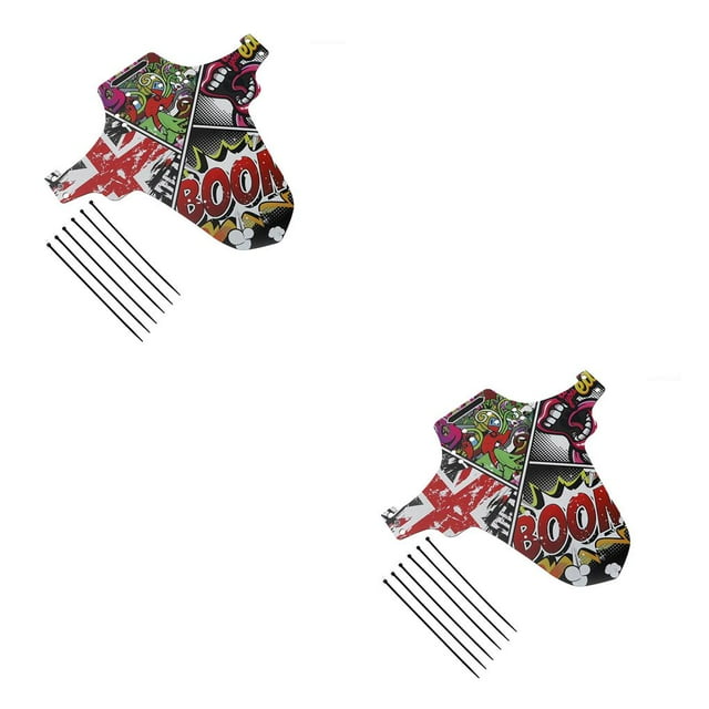 maskred Splasher Tire Wheel Guard Mountain Bikes Mud Flap Bike Reflective Universal Protecting Tool Protective Mudguard Type 3 2Set
