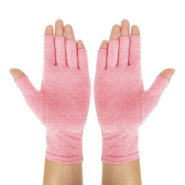 Guantes de presión de medio dedo tejidos para fitness deportivo, guantes de entrenamiento de presión elástica para articulaciones, guantes de enfermería, guantes de fitness para ciclismo
