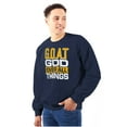thumbnail image 3 of God Over All Things GOAT Christian Sweatshirt for Men or Women Brisco Brands S, 3 of 6