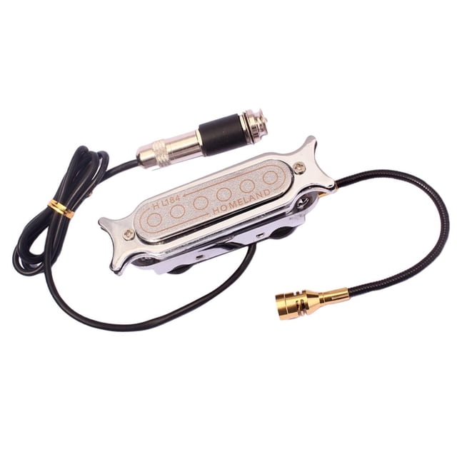 Agujero De Sonido De Recolección Magnética Plateada Con Enchufe De 6.35 Mm Para Guitarra Clásica Yuyangstore Recogida magnética