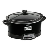 Weston - Slow cooker - 7 qt - black
