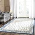 thumbnail image 3 of Safavieh Courtyard Brion Oriental Indoor/Outdoor Area Rug, Beige/Navy, 5'3" x 7'7", 3 of 9
