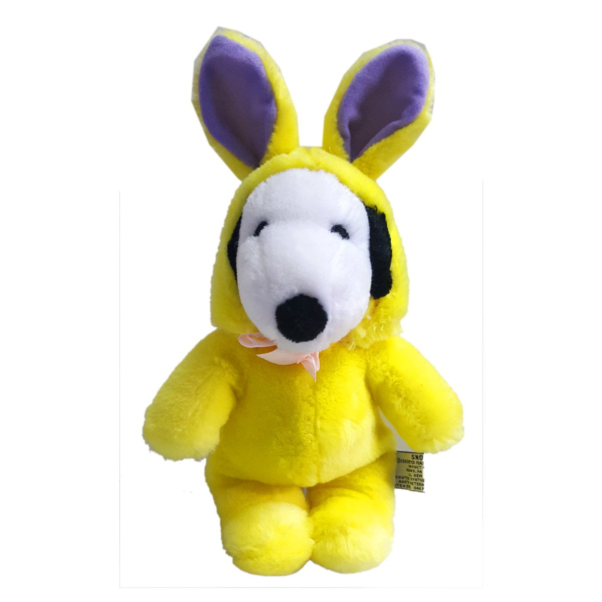 Snoopy Easter Bunny Yellow Costume Plush 12