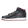 thumbnail image 4 of Air Jordan 1 Mid BG Big Kid's Shoes Black/White/Gym Red 554725-028 (4 M US), 4 of 6