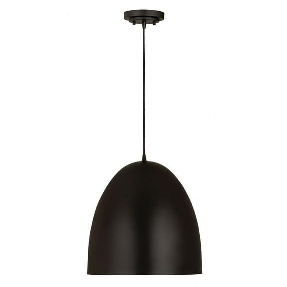 3 Light Dome Pendant in Classical Style 19 inches Wide By 18 inches High-Matte Black Finish Bailey Street Home 372-Bel-4529443