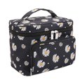thumbnail image 1 of Bolsa de maquillaje para mujer, bolsa de cosméticos grande para niñas, con mango, organizador de maquillaje de viaje Feliz Sencillez, 1 of 5