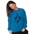 thumbnail image 3 of Triangle Whale Symbolic Spirit Animal Sweatshirt for Men or Women Brisco Brands 3X, 3 of 6